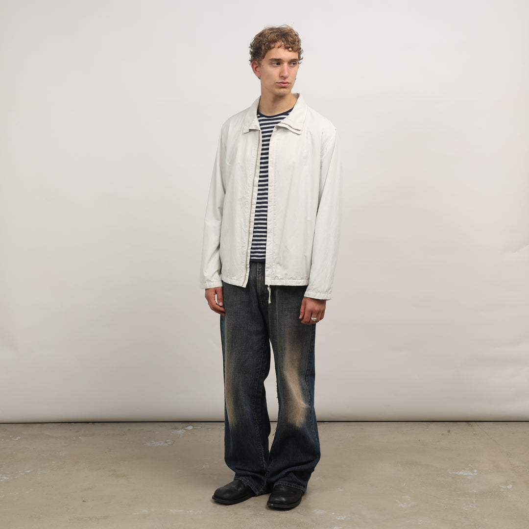 CP Company Harrington Jacket - Large Cream Cotton Blend