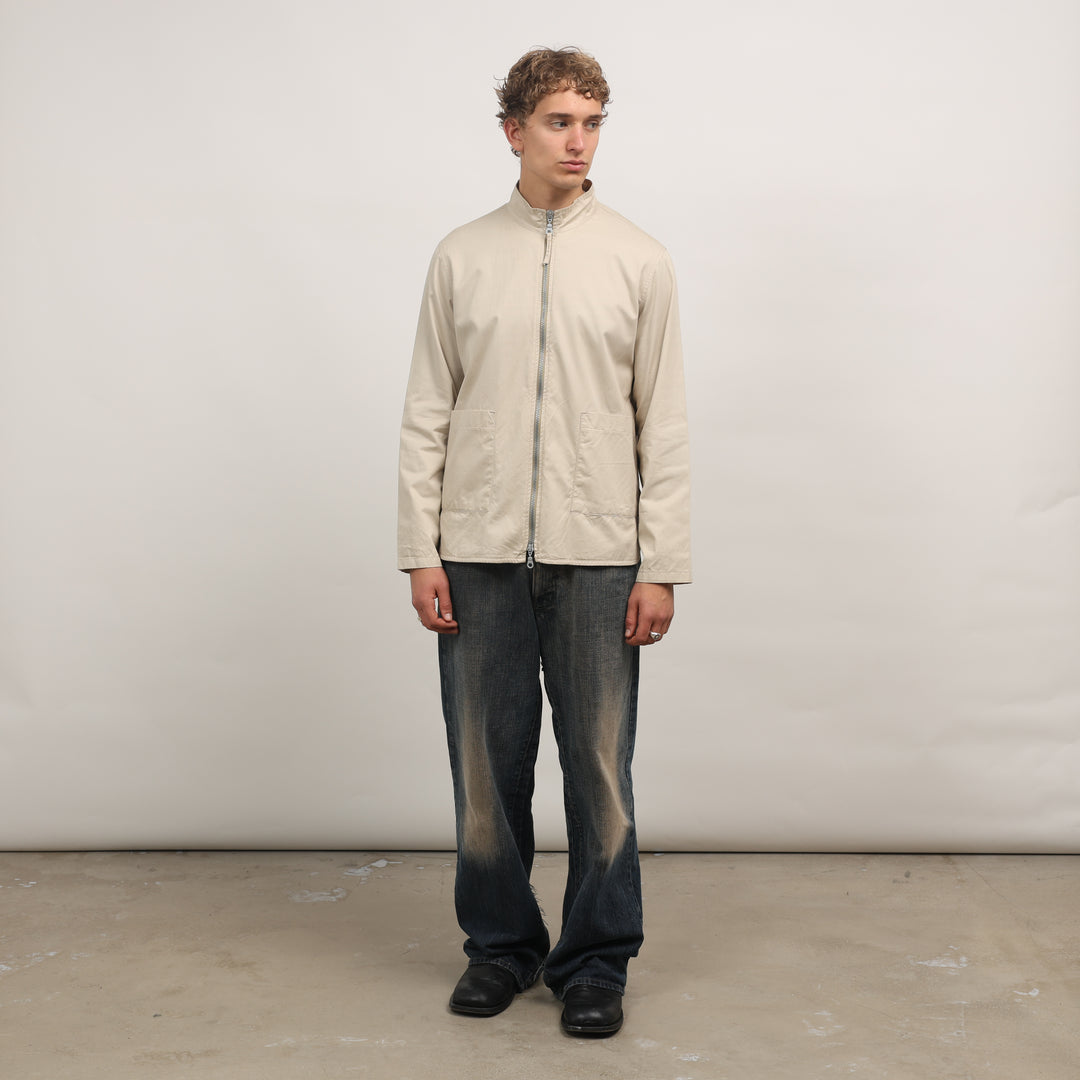 Marithe Francois Girbaud Harrington Jacket - Medium Beige Cotton