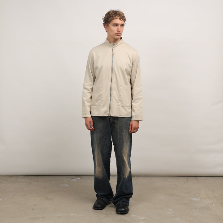 Marithe Francois Girbaud Harrington Jacket - Medium Beige Cotton