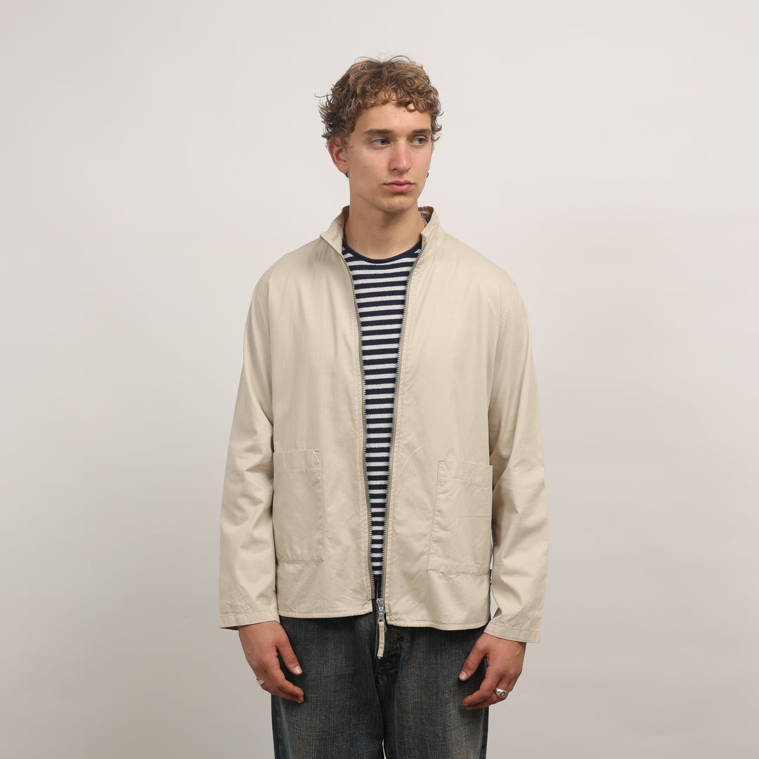 Marithe Francois Girbaud Harrington Jacket - Medium Beige Cotton