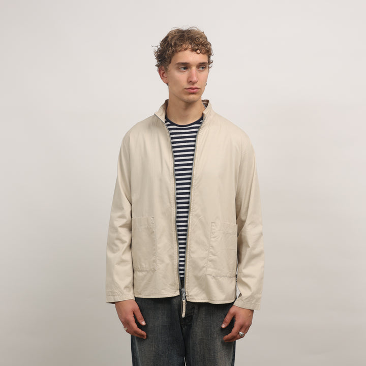 Marithe Francois Girbaud Harrington Jacket - Medium Beige Cotton