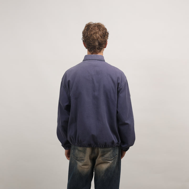 Yves Saint Laurent (YSL) Harrington Jacket - Large Navy Blue Cotton