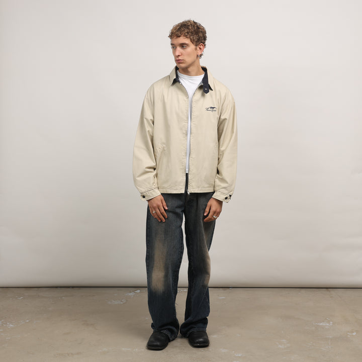 Thomas Burberry Harrington Jacket - XL Cream Cotton