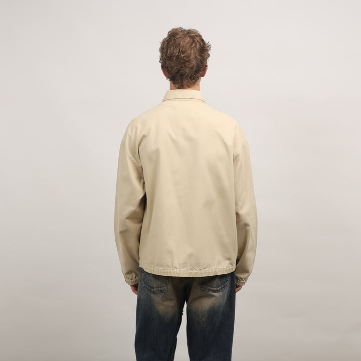 Yves Saint Laurent (YSL) Harrington Jacket - XL Cream Cotton