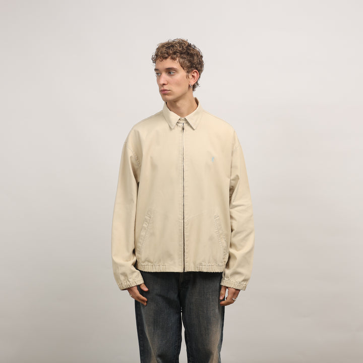 Yves Saint Laurent (YSL) Harrington Jacket - XL Cream Cotton