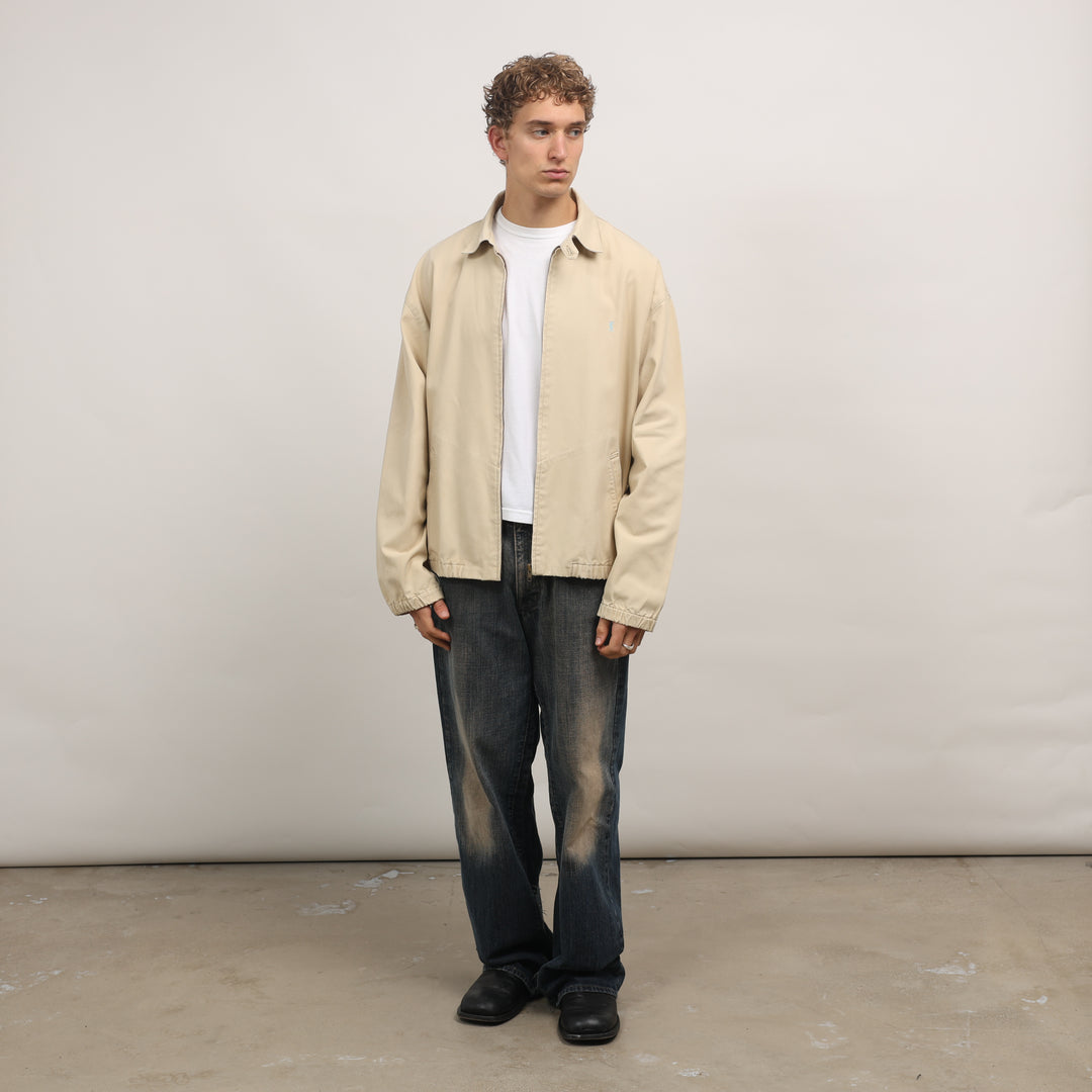 Yves Saint Laurent (YSL) Harrington Jacket - XL Cream Cotton