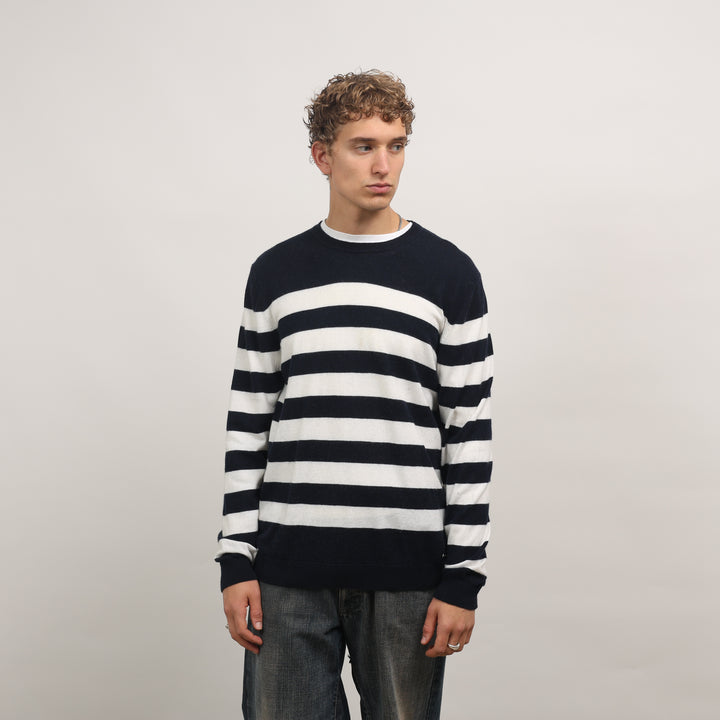 Burberry Crewneck Jumper - Medium Navy Blue Cashmere