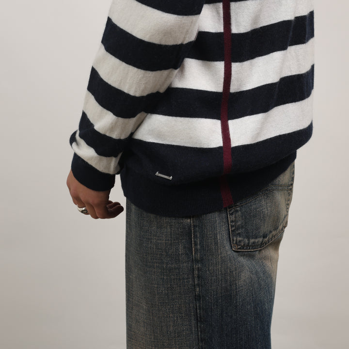 Burberry Crewneck Jumper - Medium Navy Blue Cashmere