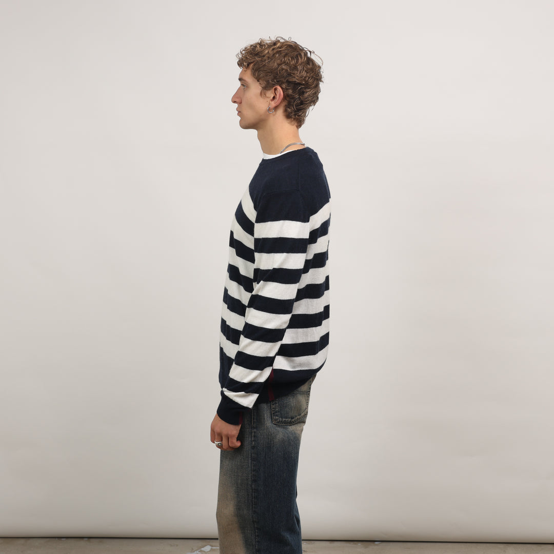 Burberry Crewneck Jumper - Medium Navy Blue Cashmere