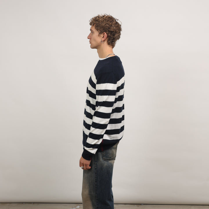 Burberry Crewneck Jumper - Medium Navy Blue Cashmere