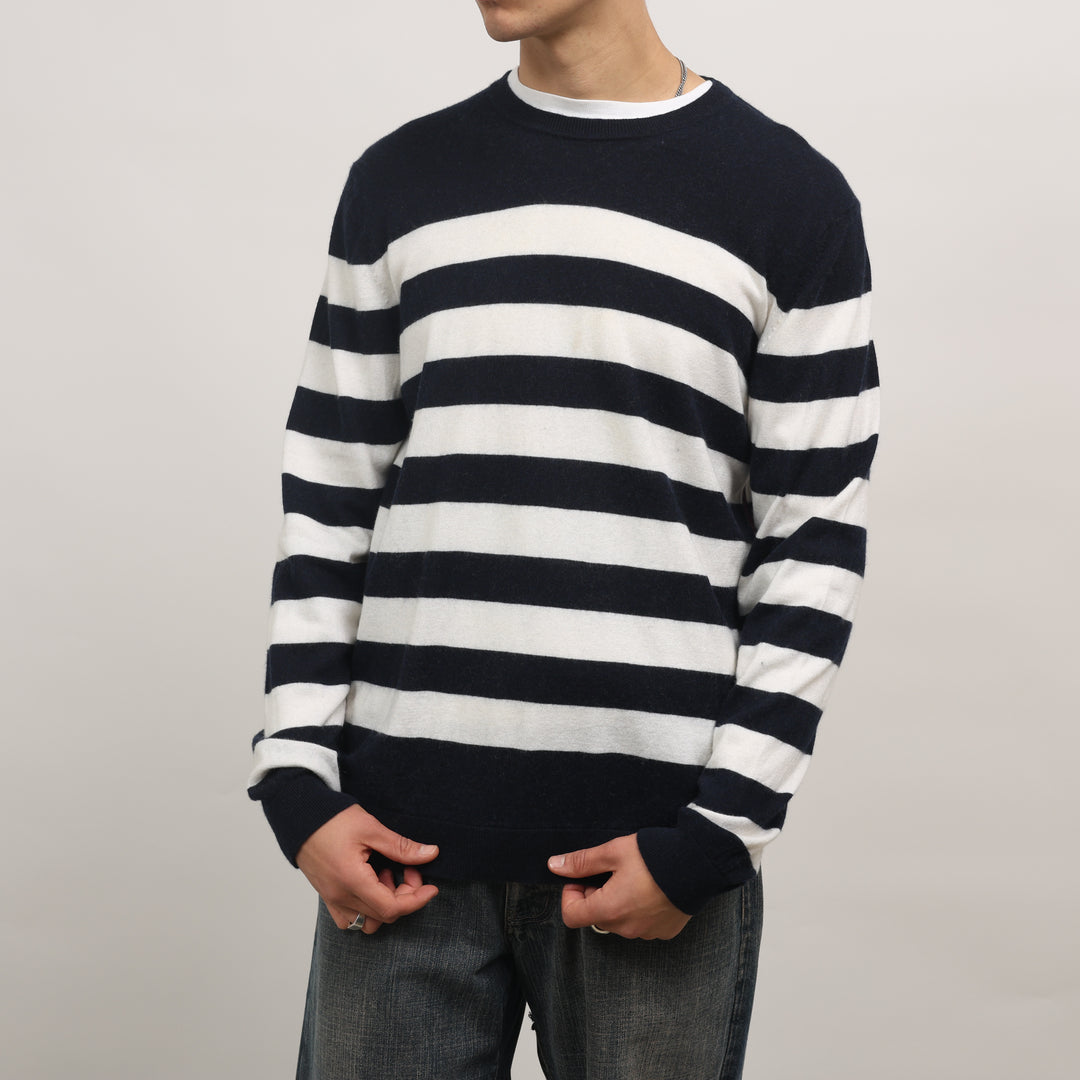 Burberry Crewneck Jumper - Medium Navy Blue Cashmere