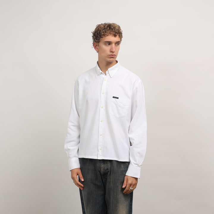 Valentino Oxford Shirt - XL White Cotton