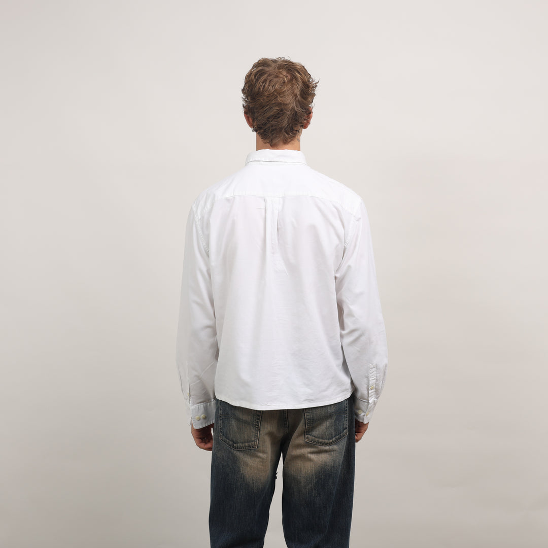 Valentino Oxford Shirt - XL White Cotton