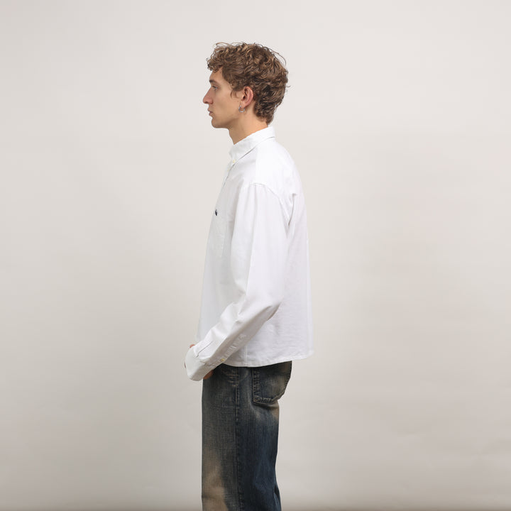 Valentino Oxford Shirt - XL White Cotton