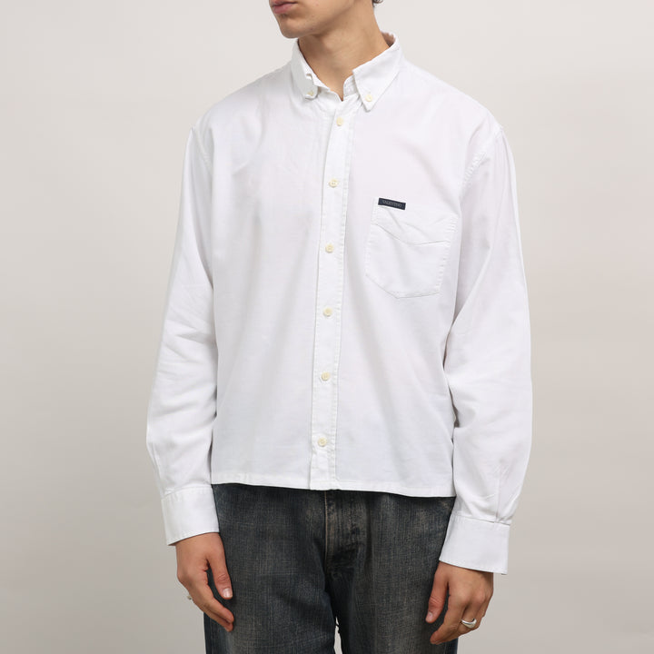Valentino Oxford Shirt - XL White Cotton