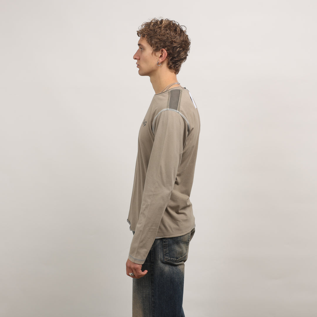 Dolce & Gabbana Long Sleeve T-shirt - Medium Khaki Green Cotton