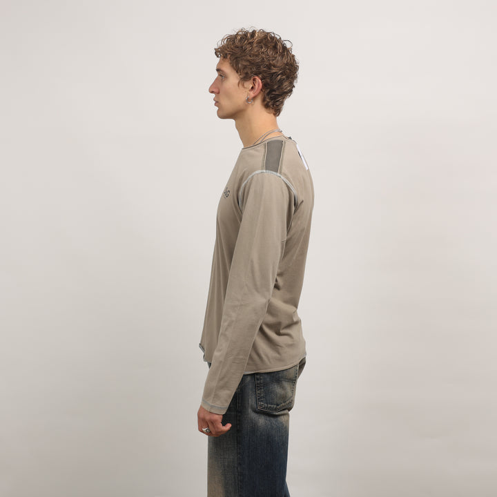 Dolce & Gabbana Long Sleeve T-shirt - Medium Khaki Green Cotton