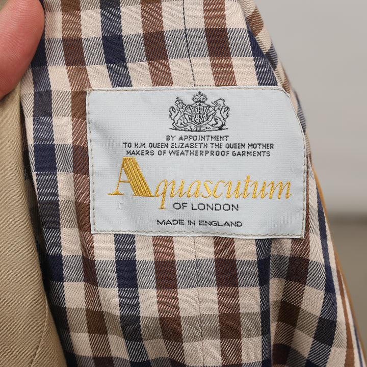 Aquascutum Trench Coat - Large Beige Cotton