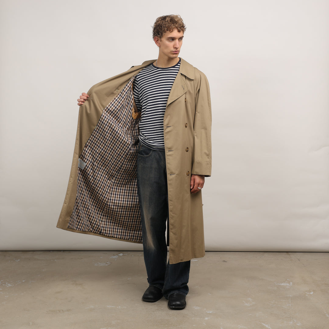 Aquascutum Trench Coat - Large Beige Cotton