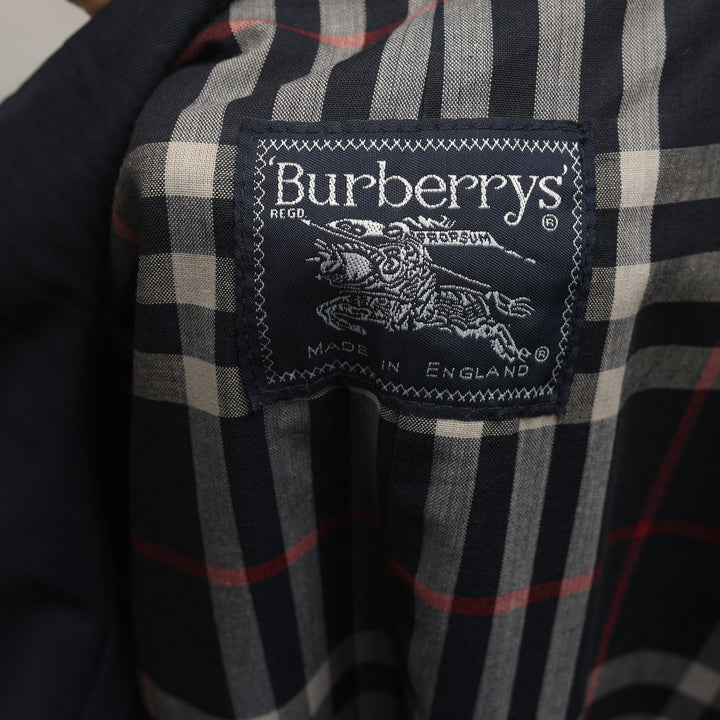 Burberry's Trench Coat - Medium Navy Blue Cotton