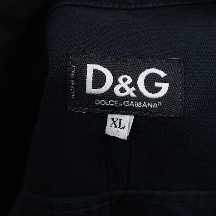 Dolce & Gabbana Denim Jacket - Large Navy Blue Denim