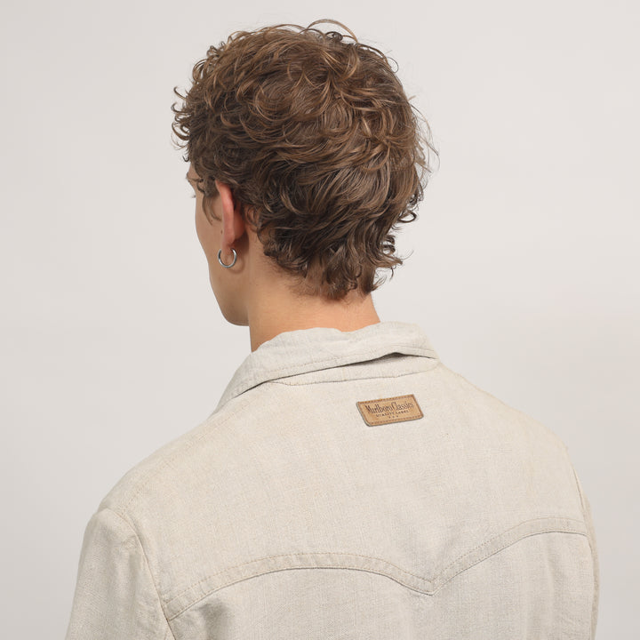 Marlboro Chore Jacket - Large Cream Cotton