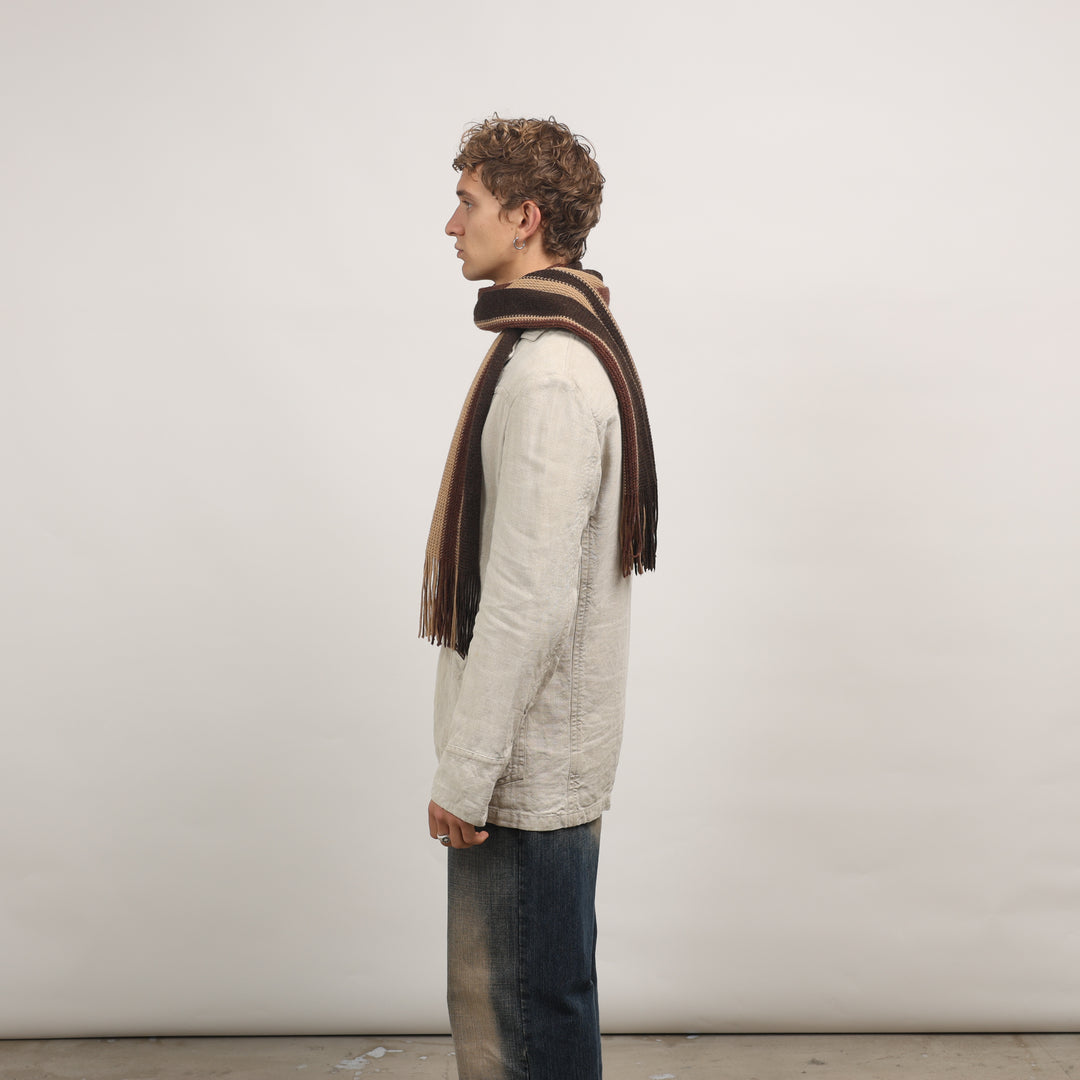 Marlboro Chore Jacket - Large Cream Cotton