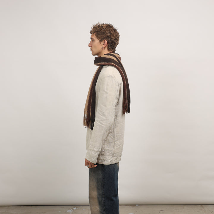 Marlboro Chore Jacket - Large Cream Cotton