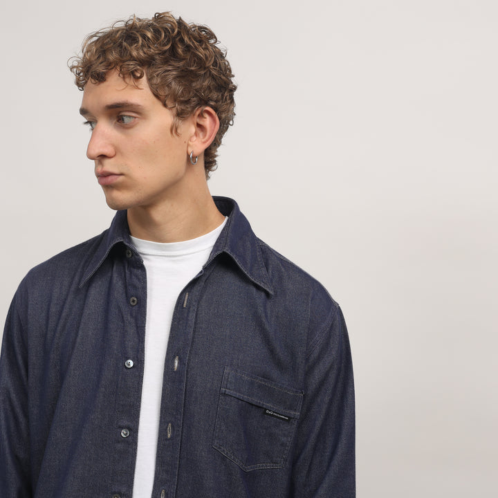 Dolce & Gabbana Denim Shirt - Medium Dark Blue Denim
