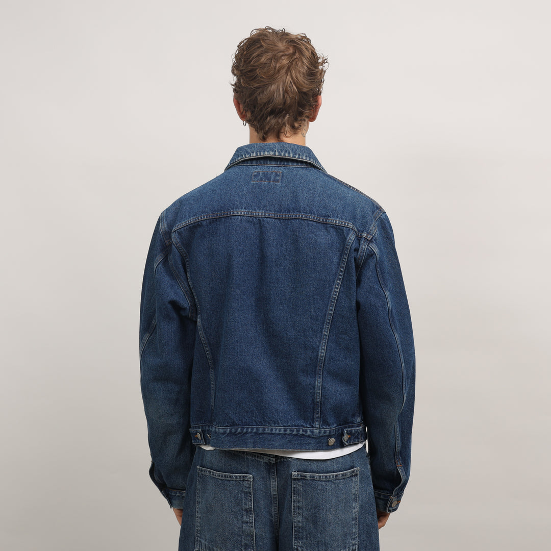 Armani Jeans Denim Jacket - Large Mid Blue Denim