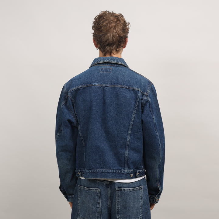 Armani Jeans Denim Jacket - Large Mid Blue Denim