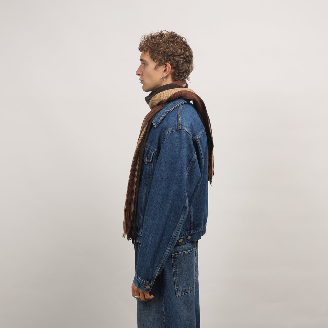 Armani Jeans Denim Jacket - Large Mid Blue Denim