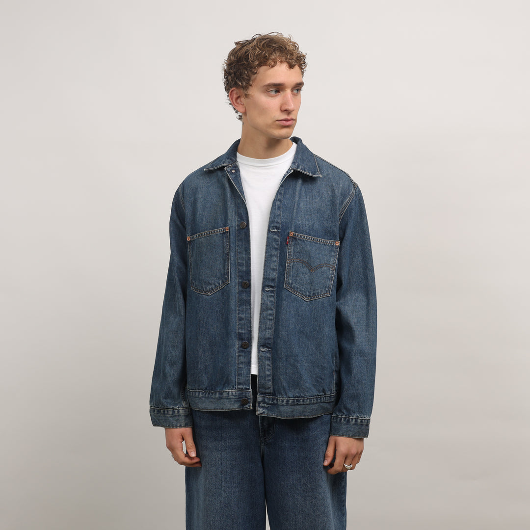 Levi's Denim Jacket - Large Dark Blue Denim
