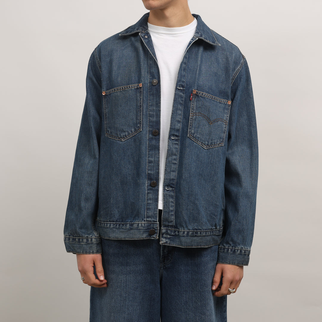 Levi's Denim Jacket - Large Dark Blue Denim