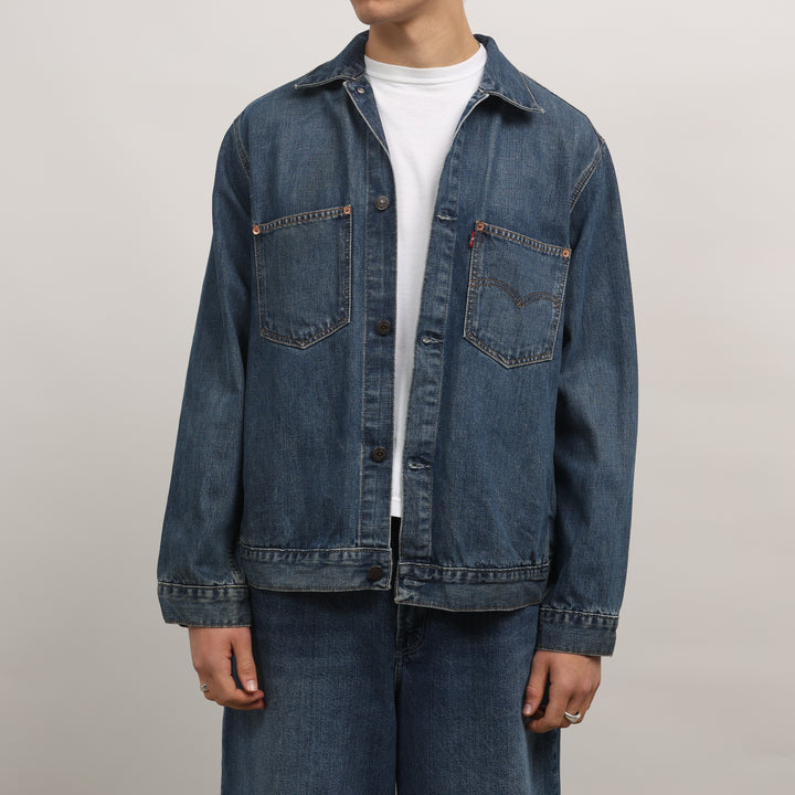 Levi's Denim Jacket - Large Dark Blue Denim
