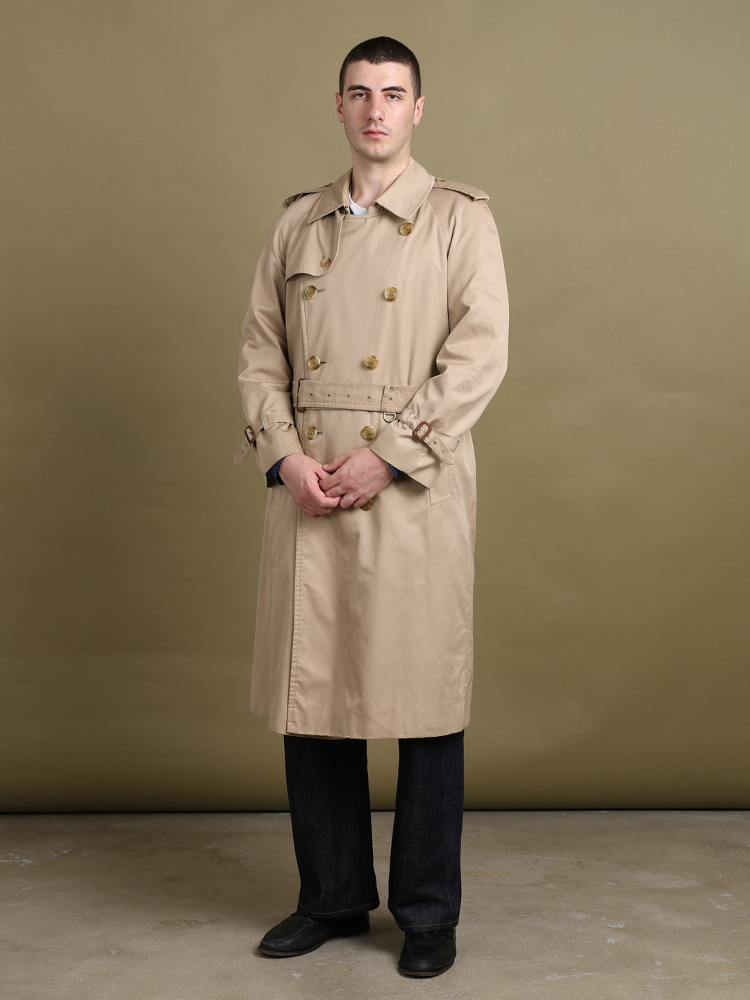 Burberry's Trench Coat Beige Men's L - styled