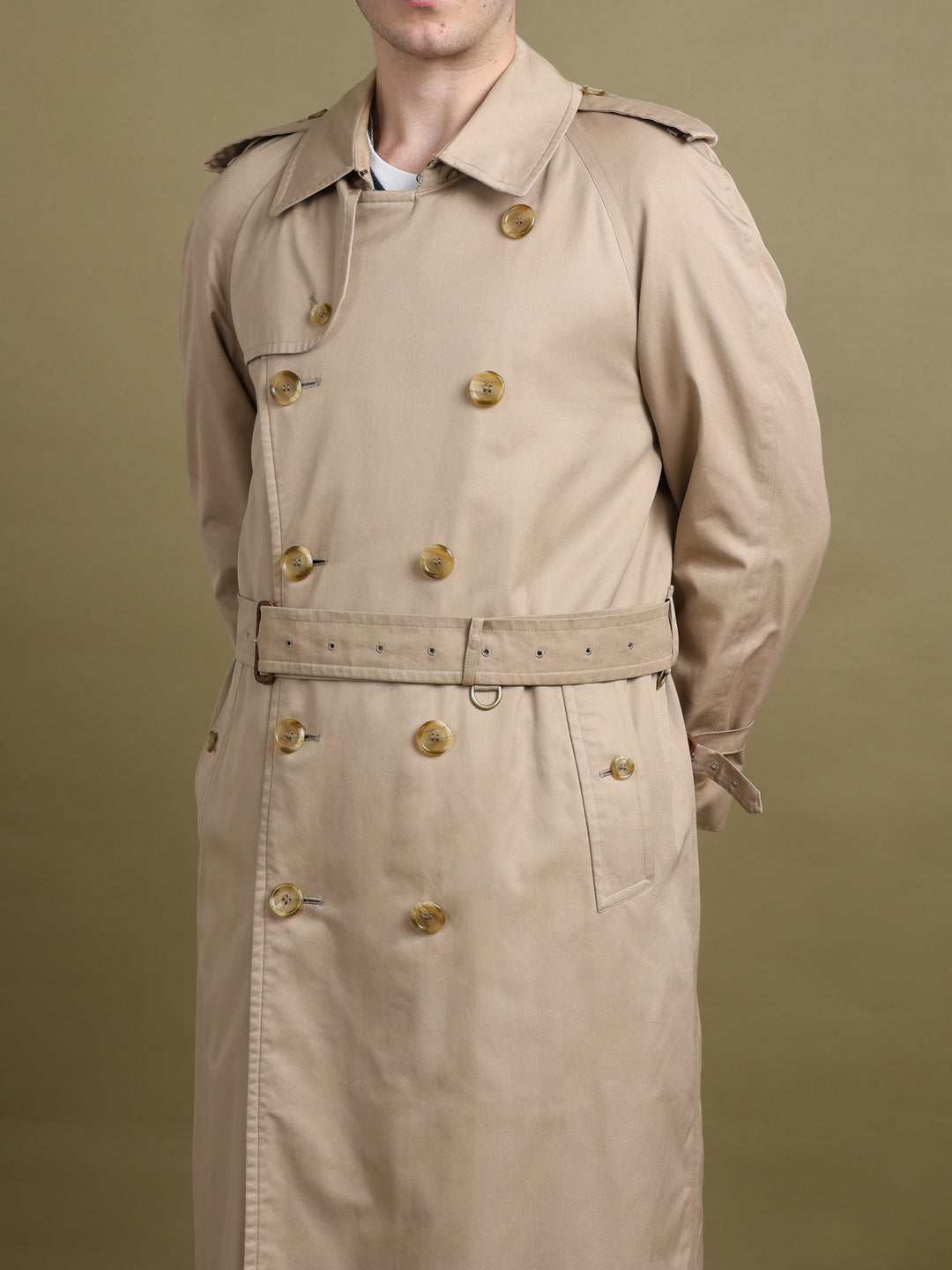 Burberry's Trench Coat Beige Men's L - detail 3