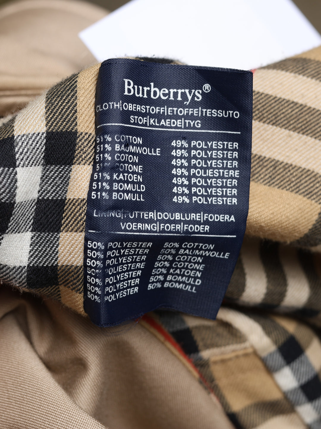Burberry's Trench Coat Beige Men's L - detail 5