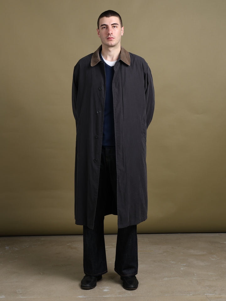 Balmain Overcoat Grey Men's XL - front