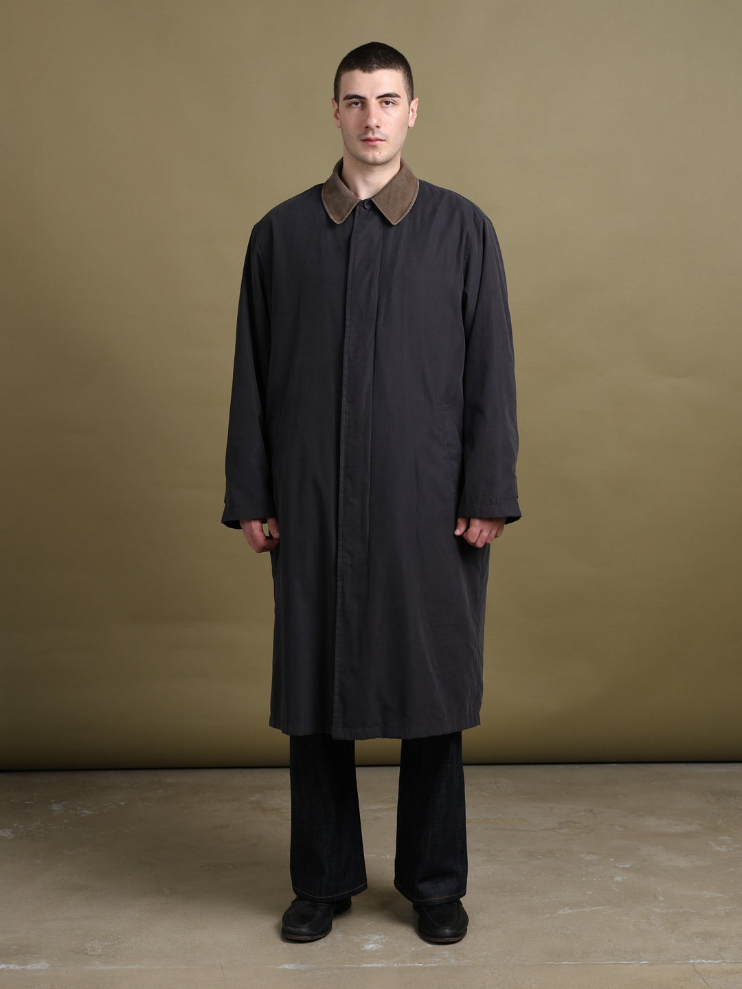 Balmain Overcoat Grey Men's XL - back