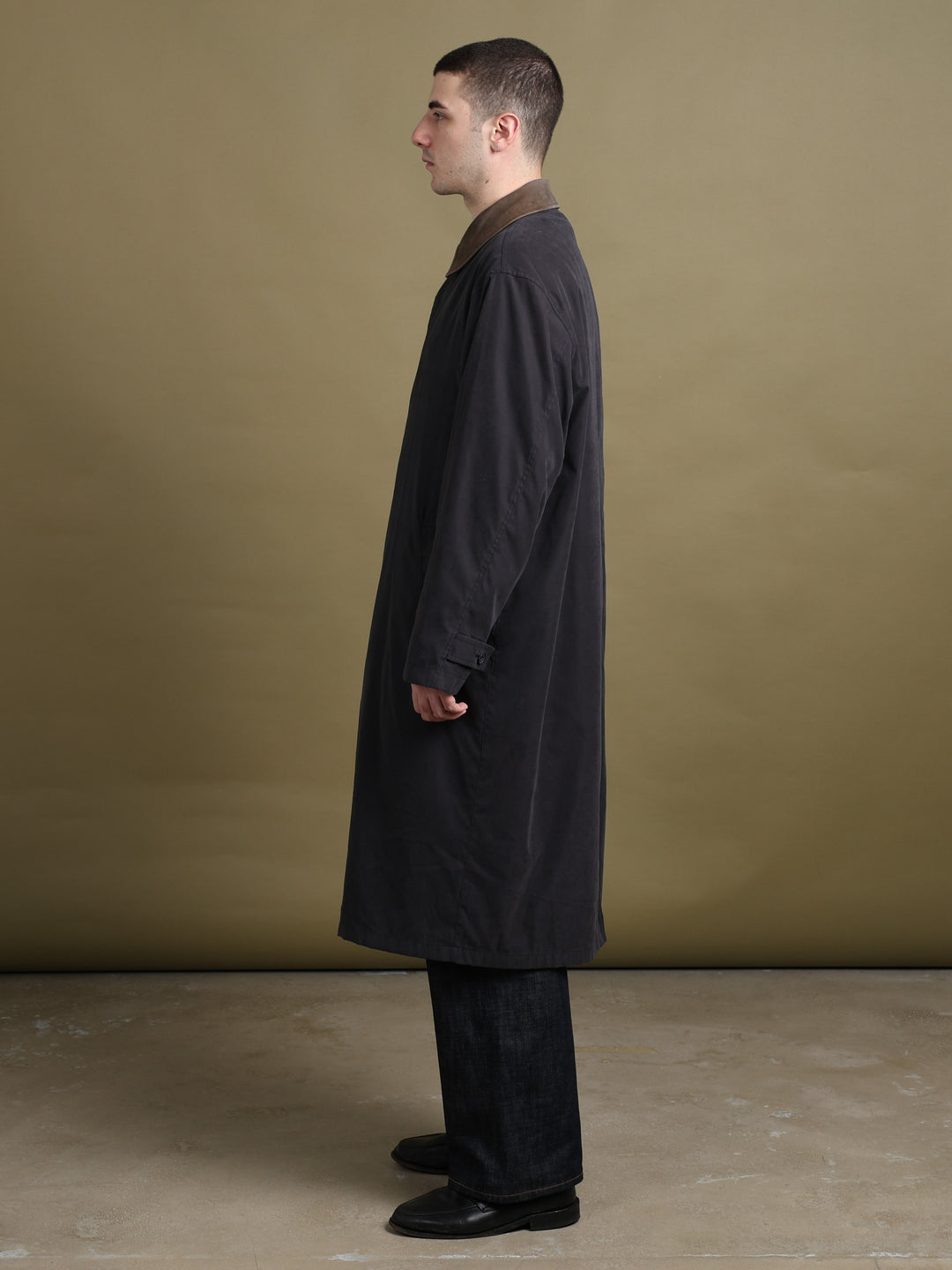 Balmain Overcoat Grey Men's XL - styled