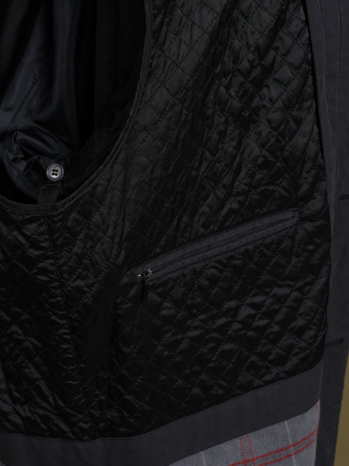 Balmain Overcoat Grey Men's XL - detail 6