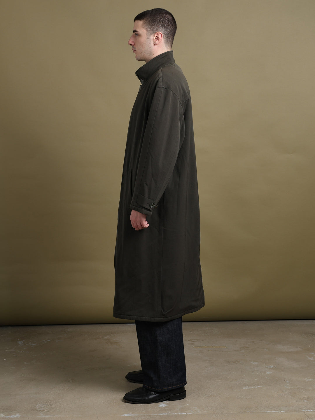 Giorgio Armani Overcoat Green Men's XL - detail 1