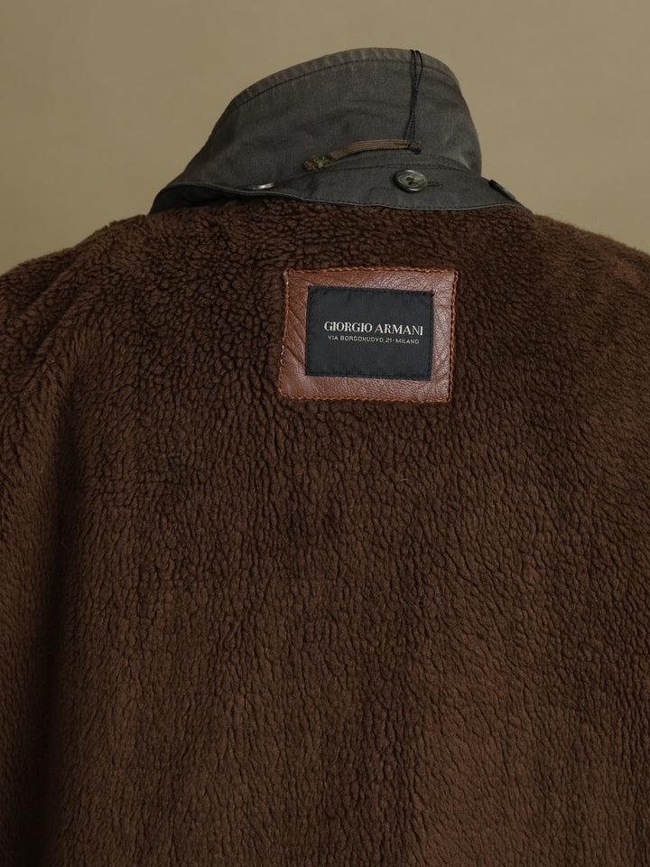 Giorgio Armani Overcoat Green Men's XL - detail 5