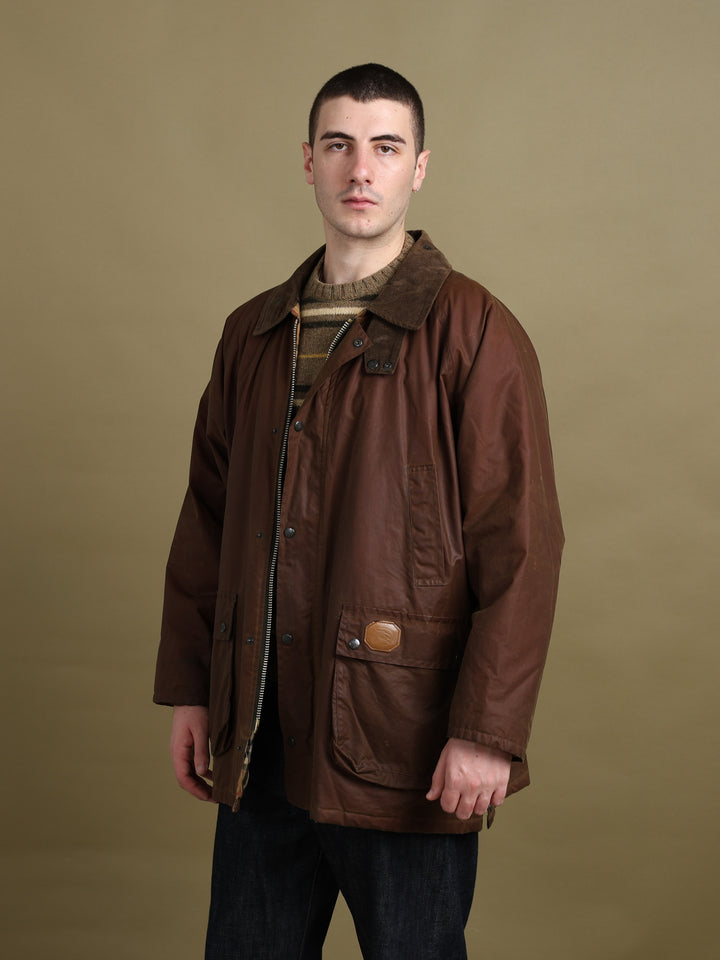 Burberry's Wax Jacket Brown Men's L - back
