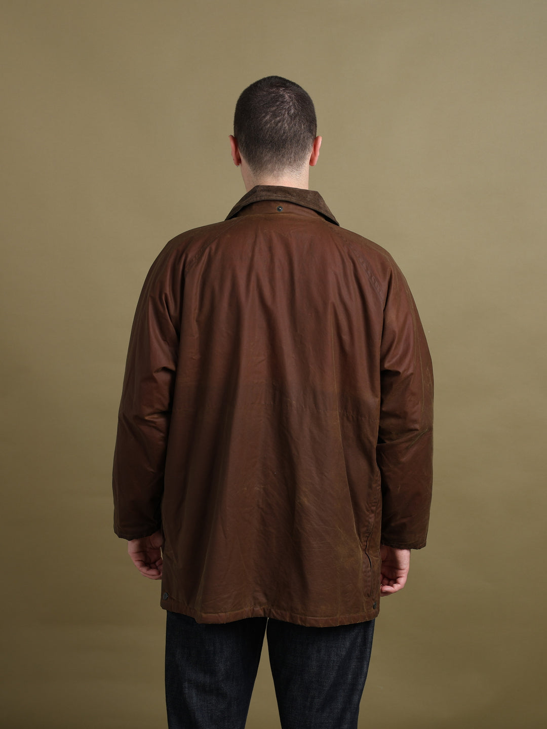 Burberry's Wax Jacket Brown Men's L - detail 2