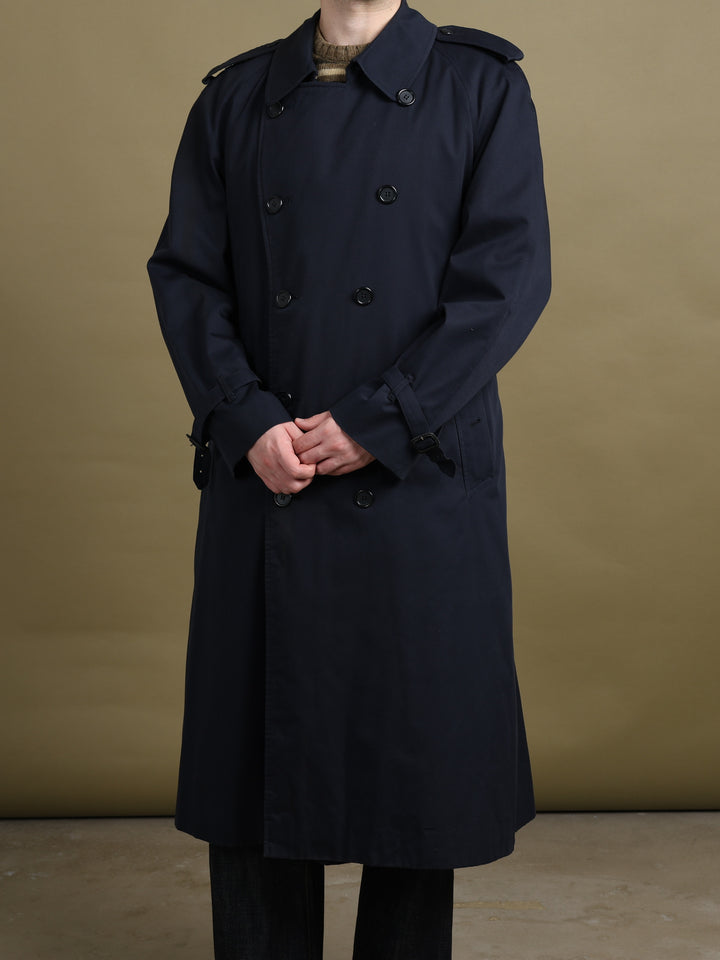 Burberry's Double Breasted Trench Coat Navy Men's L - detail 4