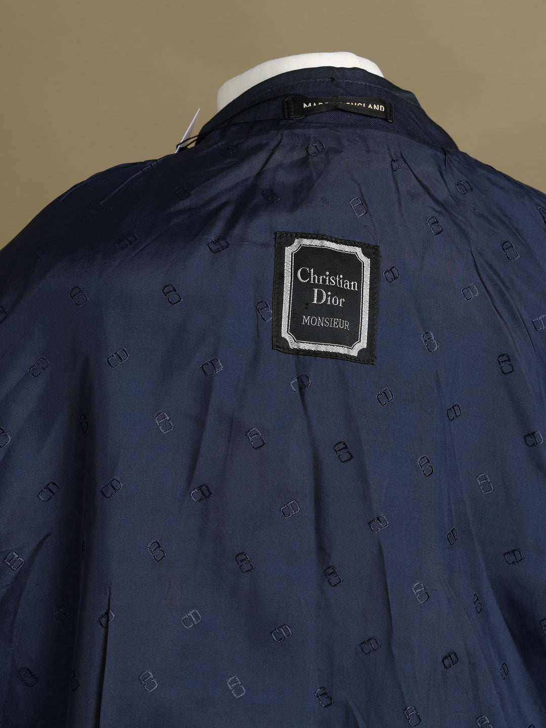 Christian Dior Double Breasted Trench Coat Navy Men's L - detail 5