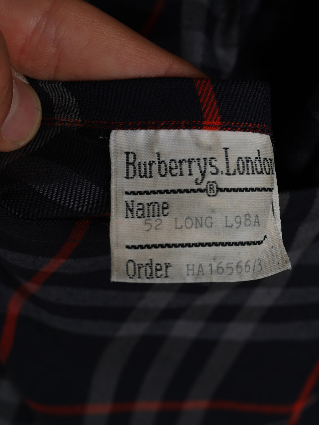 Burberry's Double Breasted Trench Coat Navy Men's L - detail 5