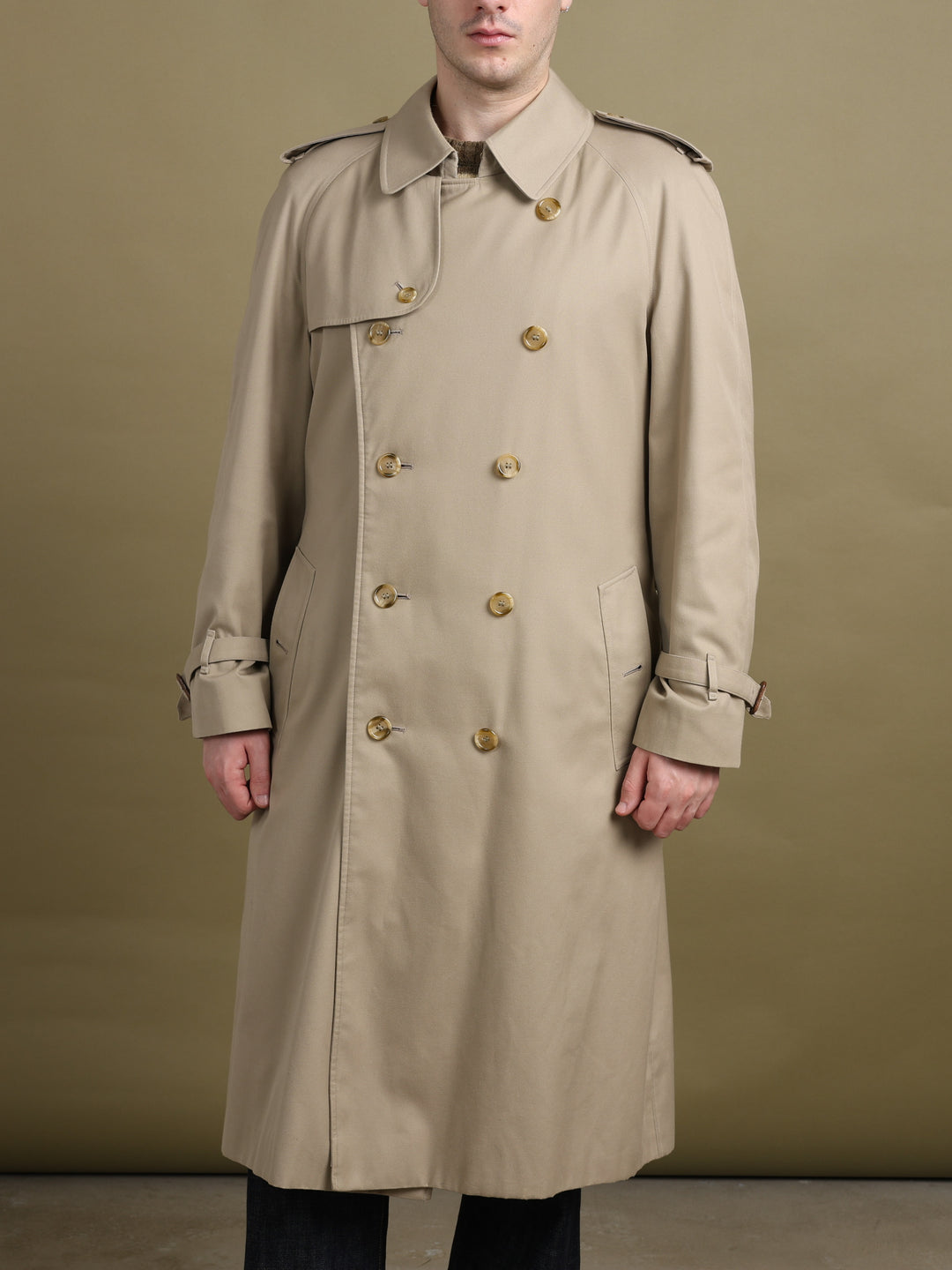 Burberry's Double Breasted Trench Coat Beige Men's XL - detail 2